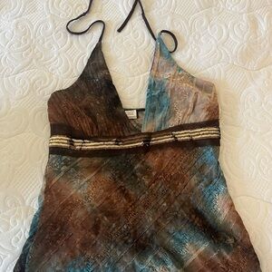 Elegant Multicolor Halter Top